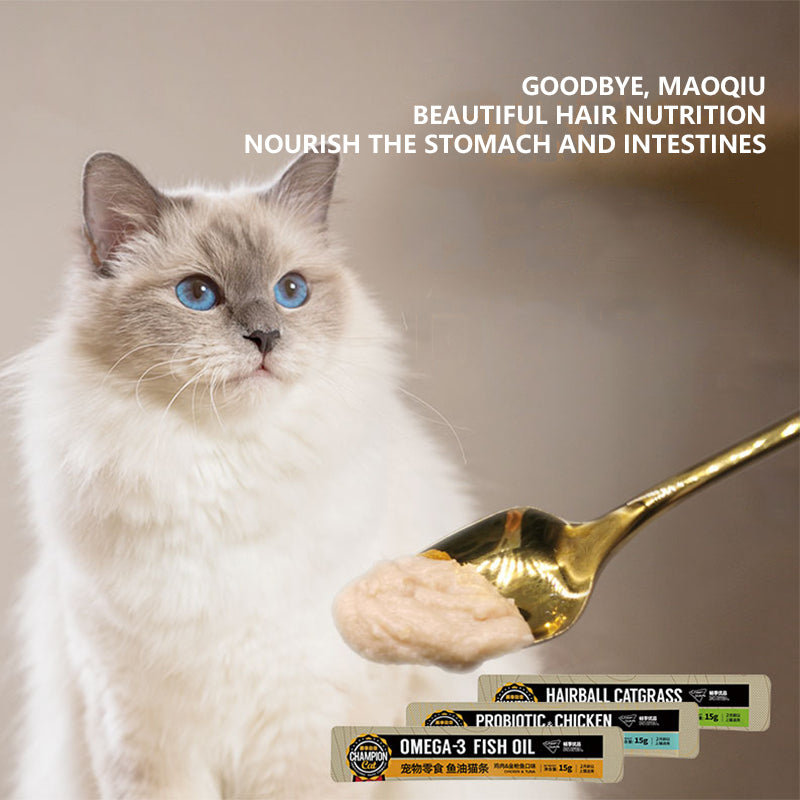 Probiotic cat strips chicken flavor